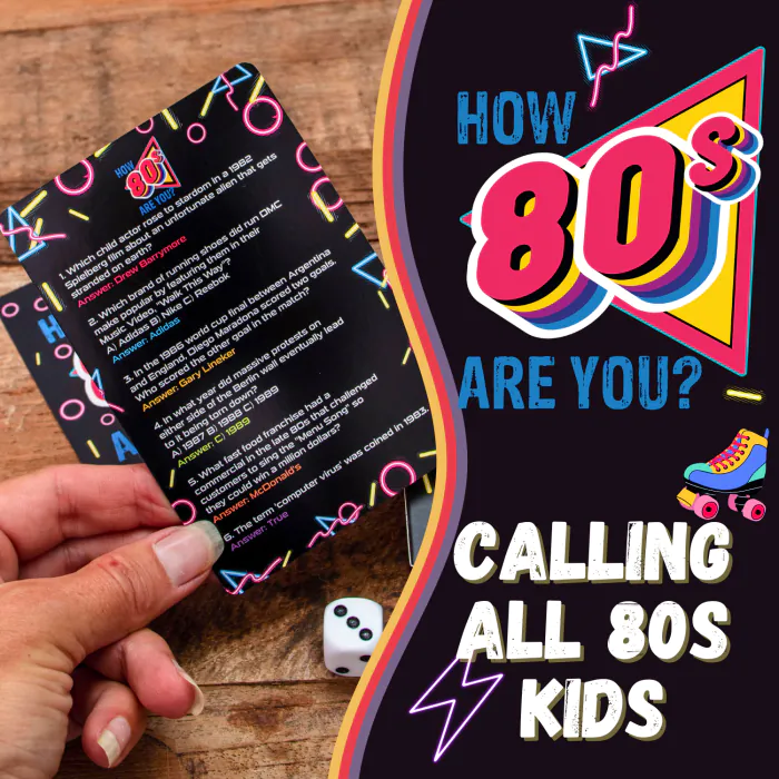 How 80s Are You? 80s Trivia Cards