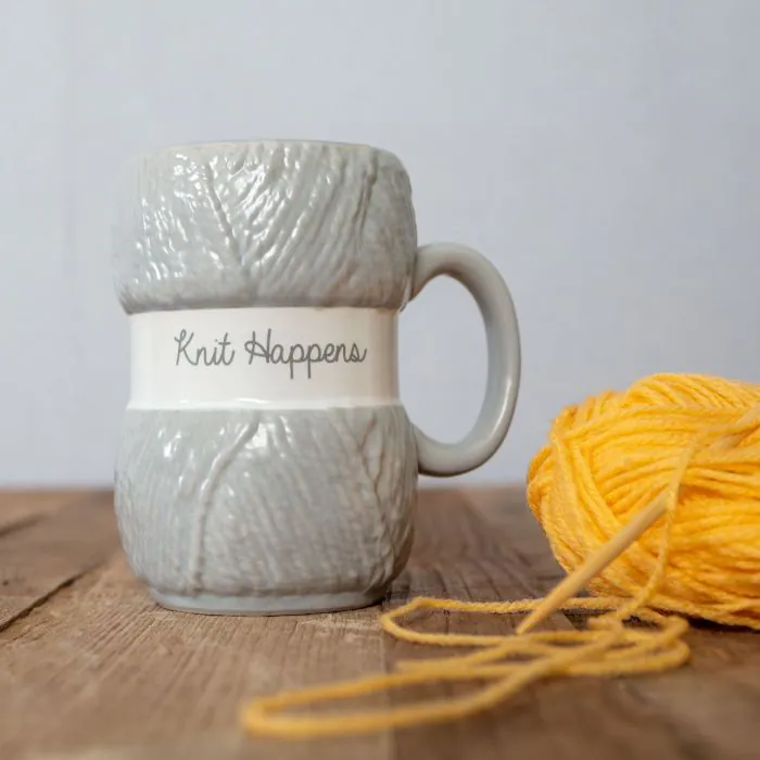 Knit Happens Gift for Knitters Mug for Knitting Gifts for 
