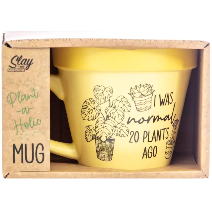 '20 Plants Ago' Plant-a-holic Plant Pot Mug