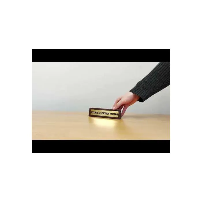 Wooden Desk Sign - Fixer Of Everything