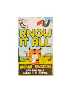 Know It All! Animals Card Game - Kids Guessing Game