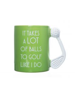 Golf Mug Takes A Lot Of Balls