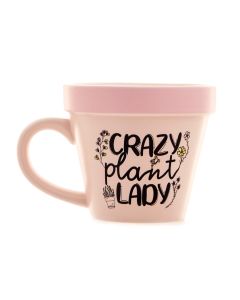 Crazy Plant Lady' Plant-a-holic Plant Pot Mug
