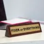 Wooden Desk Sign - Fixer Of Everything thumbnail