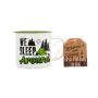 We Sleep Around' Camping Mug - Tin Travel Mug thumbnail